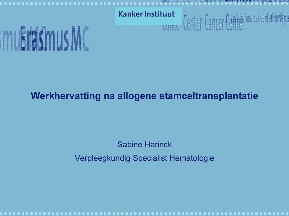 stamceltransplantatie