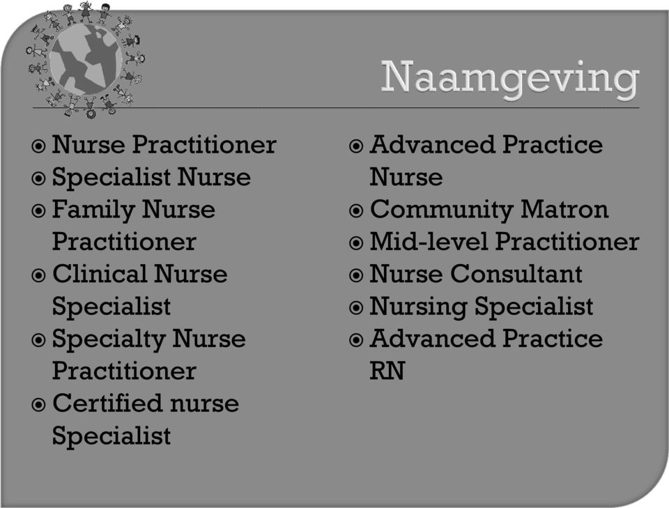 nurse Specialist Advanced Practice Nurse Community Matron
