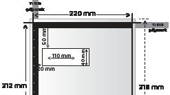 Nederlands Optionele plaatsing grijperwit * 2 * 3 Aan te leveren formaat 226 x 318 mm (breedte x hoogte) Let op: Plaats GEEN BEDRUKKING (afbeelding en/of tekst) in het grijperwit (11 mm).