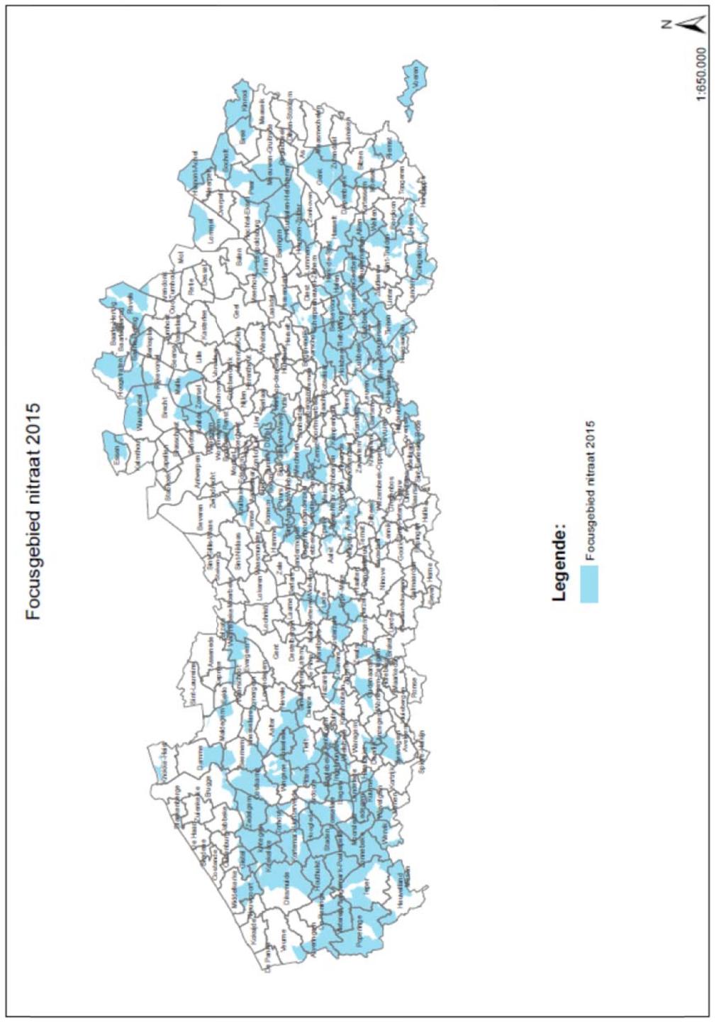 52692 Annexe 1 re Carte des zones prioritaires relatives aux valeurs de nitrates pour 2015 Vue pour être annexée à l arrêté ministériel du 30 juillet 2015 modifiant la carte des zones prioritaires,