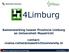 4Limburg. Samenwerking tussen Provincie Limburg en Universiteit Maastricht. contact: