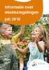 Informatie over minimaregelingen juli 2019