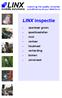 LINX inspectie. - openbaar groen - speeltoestellen - riool - verkeer - houtmeet - verharding - bomen - universeel