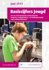 Basiscijfers Jeugd. juni 2013. van de niet-werkende werkzoekende jongeren, stageplaatsen- en leerbanenmarkt regio Holland Rijnland