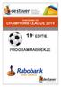 RABOBANK GO CHAMPIONS LEAGUE 2014 19 E EDITIE PROGRAMMABOEKJE