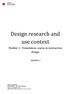Design research and use context