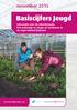 Basiscijfers Jeugd. november 2015. informatie over de arbeidsmarkt, het onderwijs en stages en leerbanen in de regio Holland Rijnland