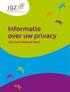 Informatie over uw privacy. JGZ Zuid-Holland West