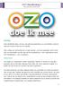 OZO Handleiding 1. Voor gebruikers/deelnemers