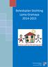 Beleidsplan Stichting Lama Gramaya 2014-2015