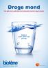 Droge mond. Soms is water alleen niet genoeg. Een gids voor patiënten die behandeld worden tegen kanker. Specialist bij droge mond