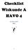 Checklist Wiskunde A HAVO 4 2014-2015 HML