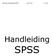 Beknopte handleiding SPSS versie 18.0 1 van 28