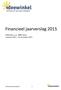 Financieel jaarverslag 2015