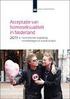 Sociale acceptatie van homoseksualiteit in Nederland niet voltooid