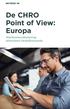 De CHRO Point of View: Europa. Werknemersbeleving stimuleert bedrijfswaarde