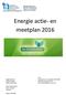 Energie actie- en meetplan 2016