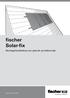 fischer Solar-fix Montagehandleiding voor gebruik op hellend dak