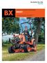 BX BX231 KUBOTA DIESELTREKKER. Een subcompacte dieseltrekker met de veelzijdigheid om vele klussen in uw tuin of op uw terrein te klaren.