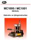 MC1000 / MC1001 MANUAL. Gebruiks- en ijkingsinstructies