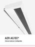 AZR AC/EC. Inbouw/opbouw luchtgordijn