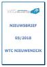 INHOUDSOPGAVE. WTC- Nieuwendijk Nieuwsbrief 05/2018. WTC Nieuwendijk Nieuwsbrief 06/2017